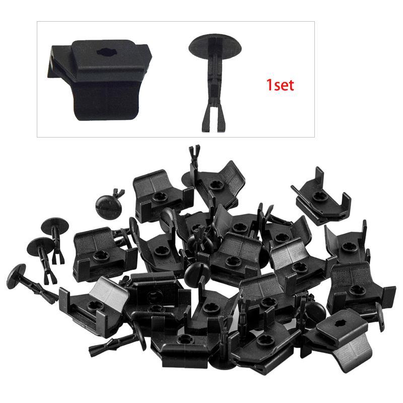 53879-28010 53879-58010 47749-58010 25 Sets Front Fender Liner & Bumper Cover Clip & Pin Kit Fit for Lexus GS IS Toyota 4Runner