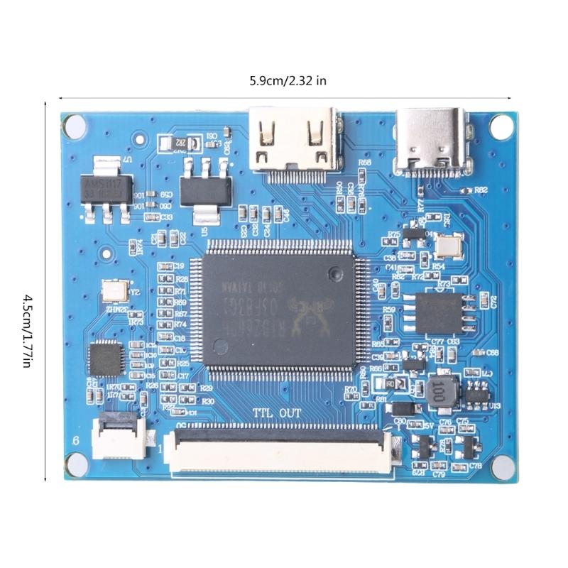 50Pin TTL LCD Screen Driver Board LCD Display Screen Assembly Unit 800X480 Combination Driver Controller Board