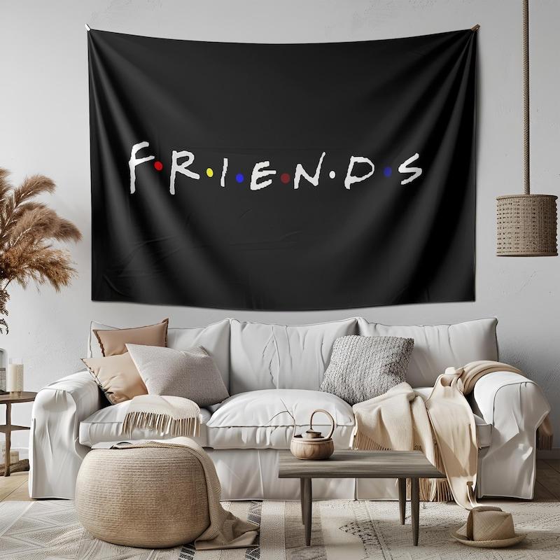 Tapestry wall from the TV series Friends 75x100 чёрный