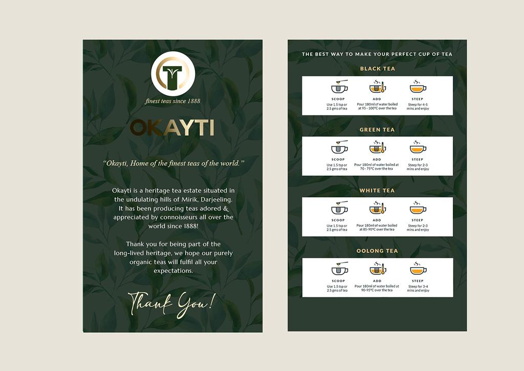 Okayti Tea Farm Darjeeling 2024 Spring Picked Black Tea Moonlight First Leaves Flush/Tea (50g)