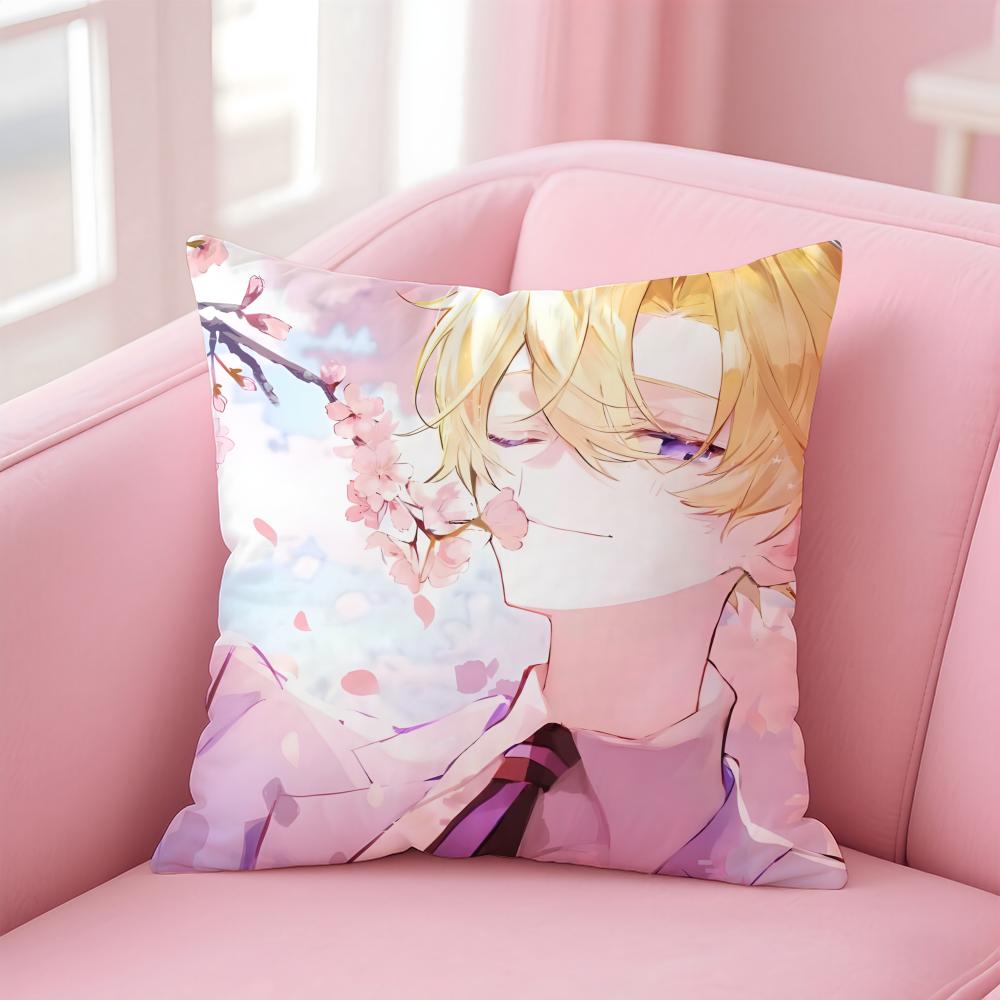 O-Ouran High S-School Host Club Cushion Cover Home & Car Multi-Scene Pillow Cover - Reversible, Soft & Durable For Daily Use