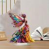 Butterfly Fairys Sculpture Ornament Home Decoration Acrylic Butterfly Fairys Statue Figurines Table Centerpieces