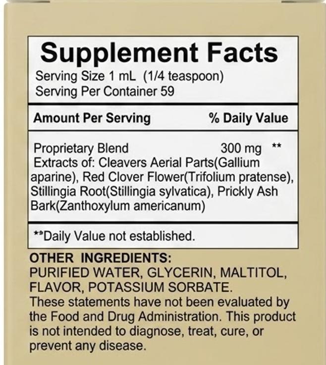 Lymphdrainage Tropfen (59ml / 2 Fl Oz) – Kreislaufunterstützung