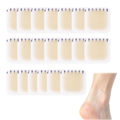 Foot Protection Pads, Prevents Shoe Slip-Ups, Bunion Correction Aid, Bunion Support, Prevents Blisters, Heel Pads, Disposable, Unisex, 20-Pack, Fricti