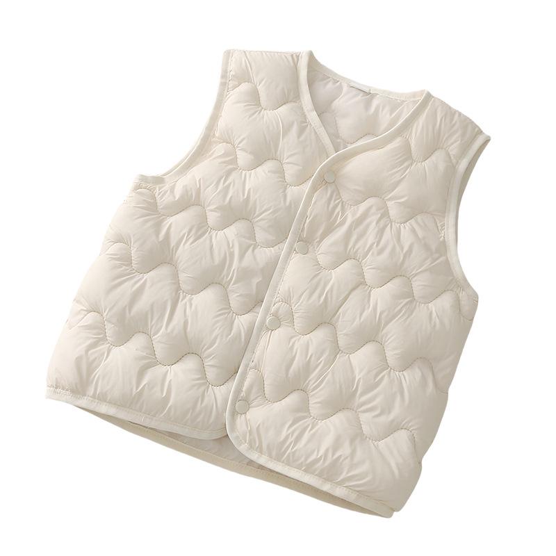 Unisex Korean Style Cotton Vest for Children: Warm Spring, Autumn, Winter Gilet for Infants and Toddlers - Small & Medium Sizes