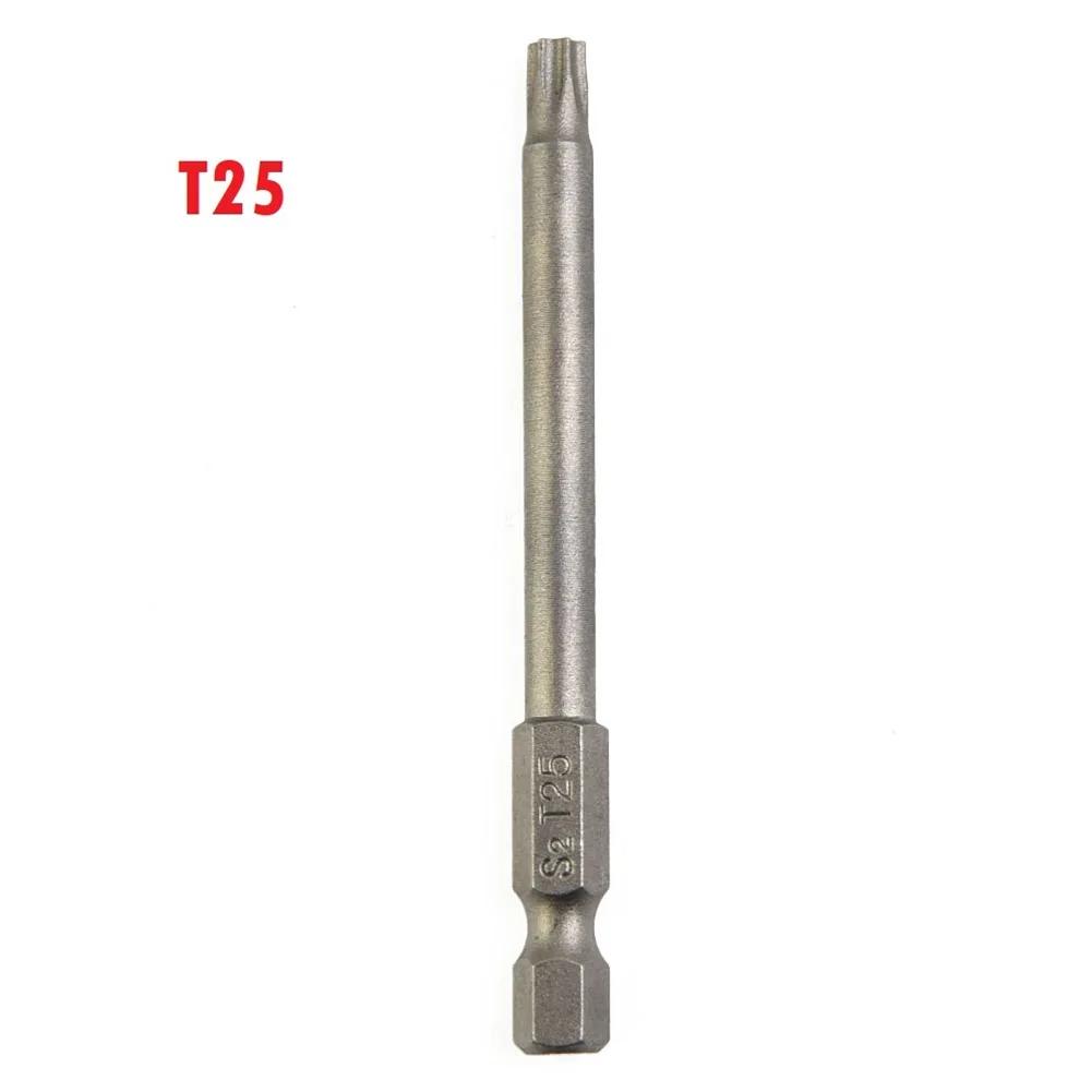 1Pcs Torx Magnetic Screwdriver Bit Security Tamper Proof Star 1/4in Hex Shank Screwdriver T7/T8/T9/T10/T15/T20/T25/T27/T30/T40