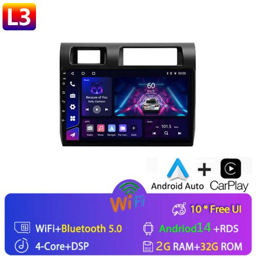 9" For Toyota Pickup Land Cruiser LC 70 79 Series 2007-2020 Android 14 Autoradio Wireless Carplay Multimedia Player Radio DVD