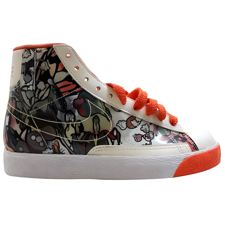 Nike  Blazer High Women Sneakers Cream Sail Sail-Bright-Coral-White 317808-115