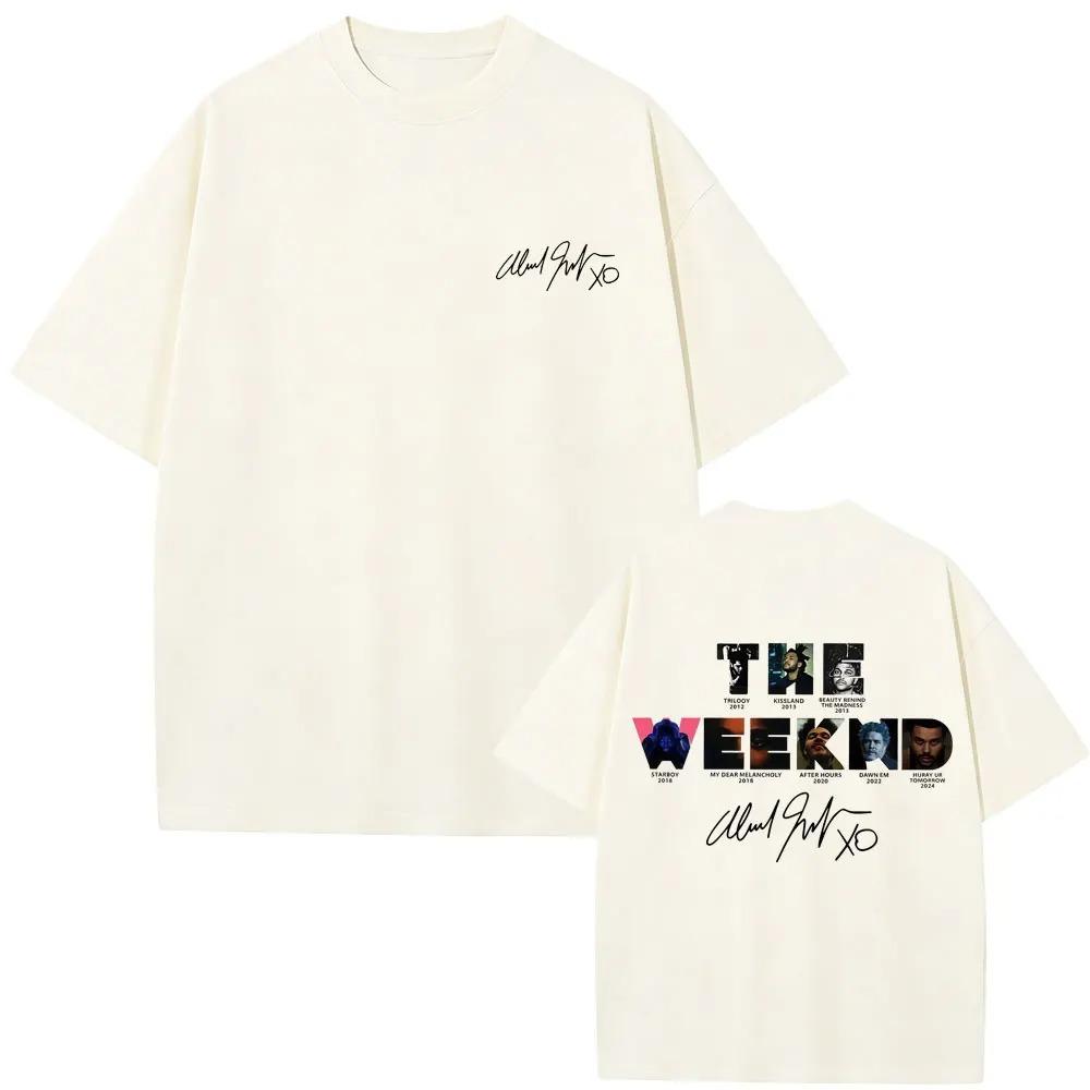 

Rapper The Weeknd Music Album Cover Graphic T Shirt Unisex Women Hip Hop Fashion Oversized Tshirt Male Casual Cotton Retro Tshirt S