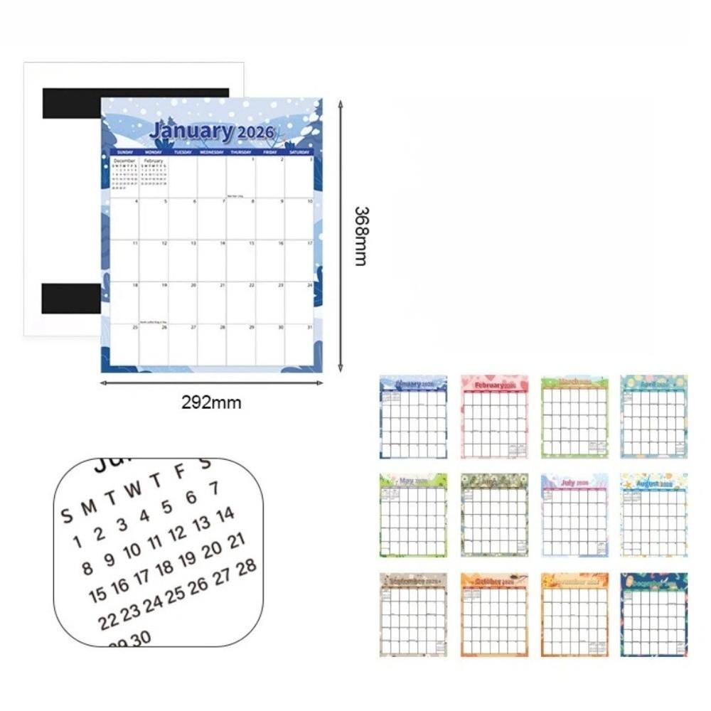 Smudge-proof Daily Planning Calendar 12-month Schedule Planner New Countdown Calendar  Home Use