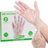 BYMORE Disposable Plastic Gloves Bulk, Clear Food Handling Service Gloves for Kitchen Food Prep Food Service Food Handling