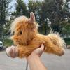 Cute Simulation Highland Cow Plush Toy Super Soft Highland Cattle Animal Plushie Doll Kawaii Christmas Gifts Toy Home Room Decor
