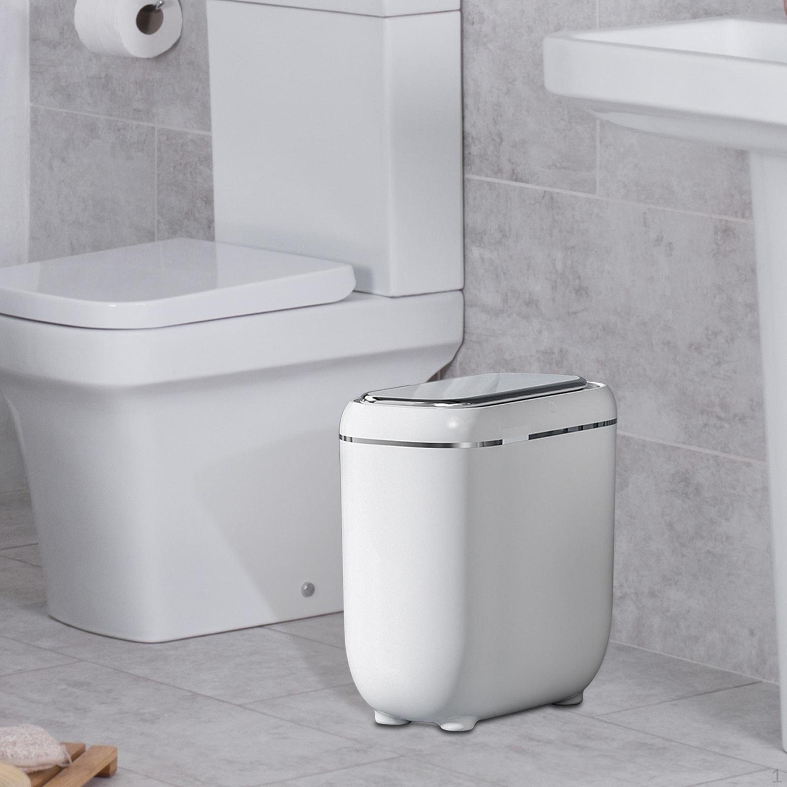 Automatic Trash Can, Waste Bin, Recycling Basket, Slim Touchless Can for white