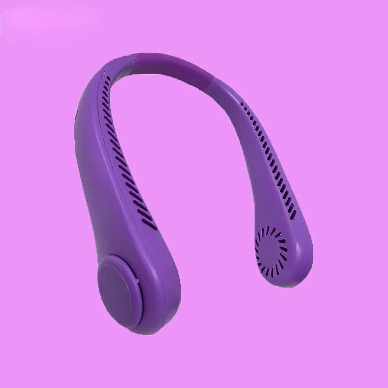 Hanging Neck Usb Fan Portable Small Fan with Electric Fan Students Universal Leafless Hanging Neck Fan