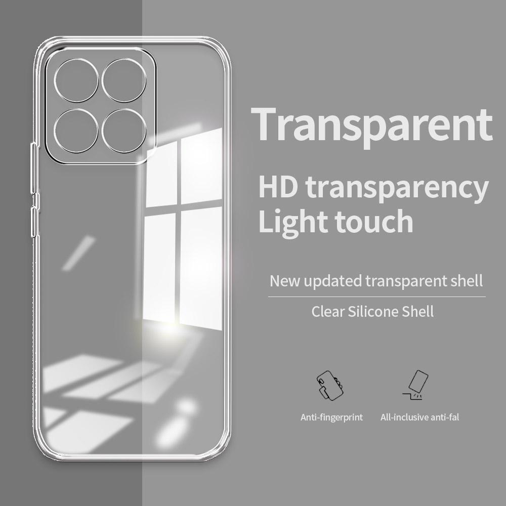 For Honor X8C X9C 5G Case Fashion Clear Soft Silicone Phone Case For Honor X9C 5G Transparent Shockproof Protect Cover Bumper