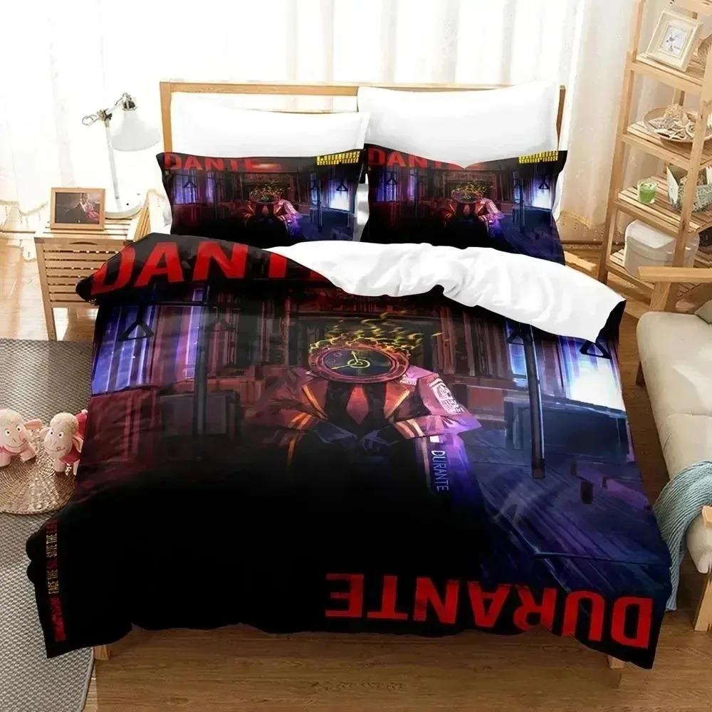 Anime Game Limbus Company Bedding Set Soft Comforter Cover With 1/2pcs Pillow Shams For Kids Adults Microfiber Quilt Cover