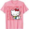 Cotton Tshirt Hello Kitty Fun Printed Japanese Design 2026 New Summer Casual Trendy Womens Tshirt Round Neck Y2K Womens Top