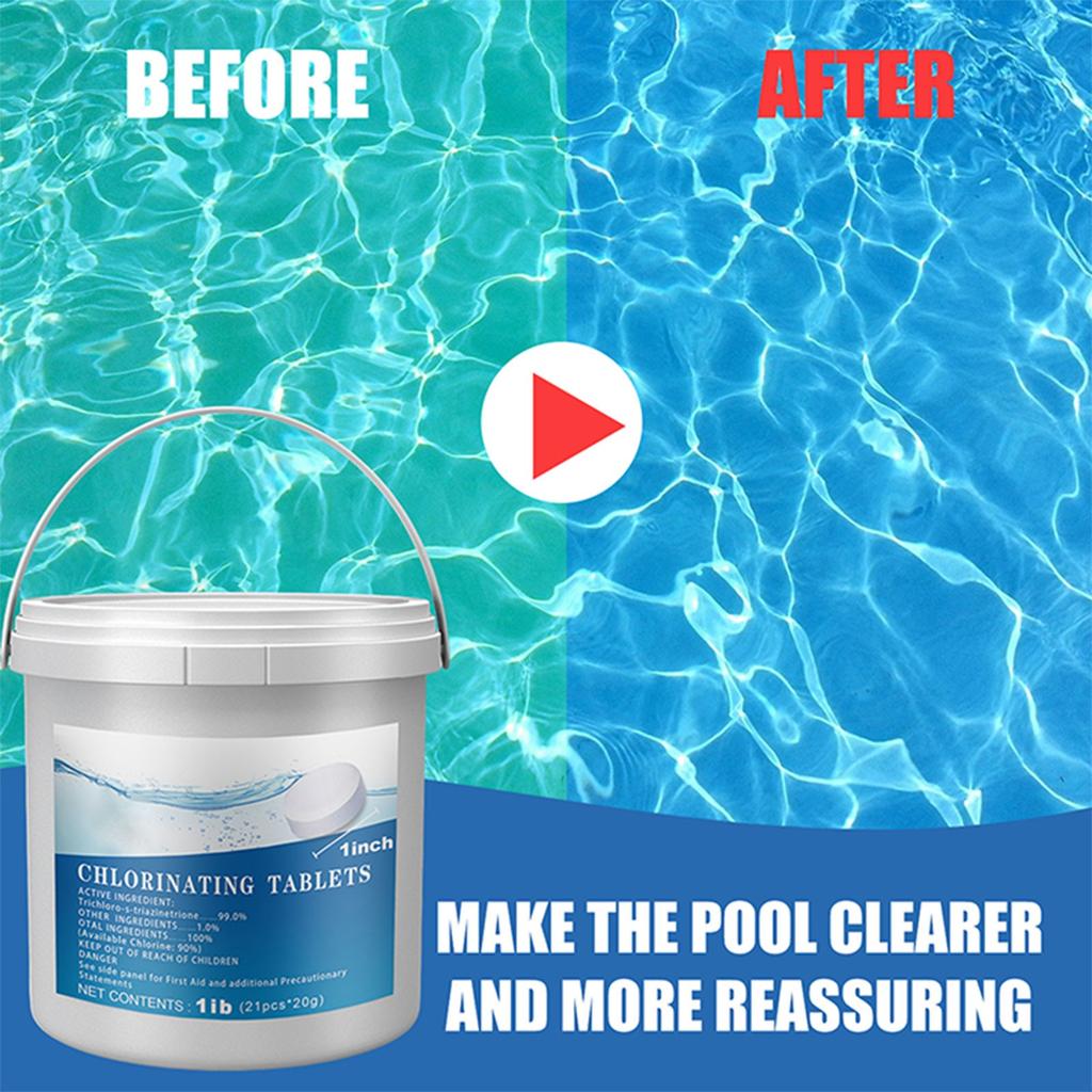 Tablets For Cleaning Swimming Pools Are Used In Swimming Pool Water Buckets,1 Pound