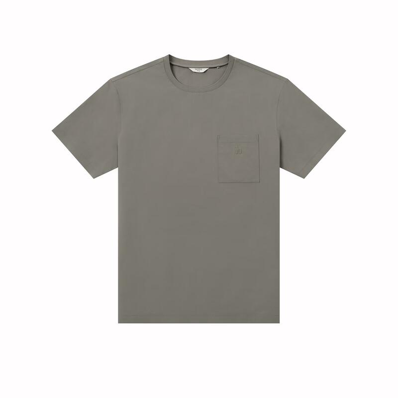 HAZZYS Men's 2026 Summer Wrinkle-Resistant Round Neck Short-Sleeve T-Shirt ASTZE0DBED5