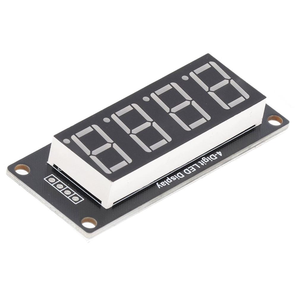 4Pcs 0.56 Inch Digital Tube LED Display 4 Bits 7 Segments PCB Clock Module Time Indicator