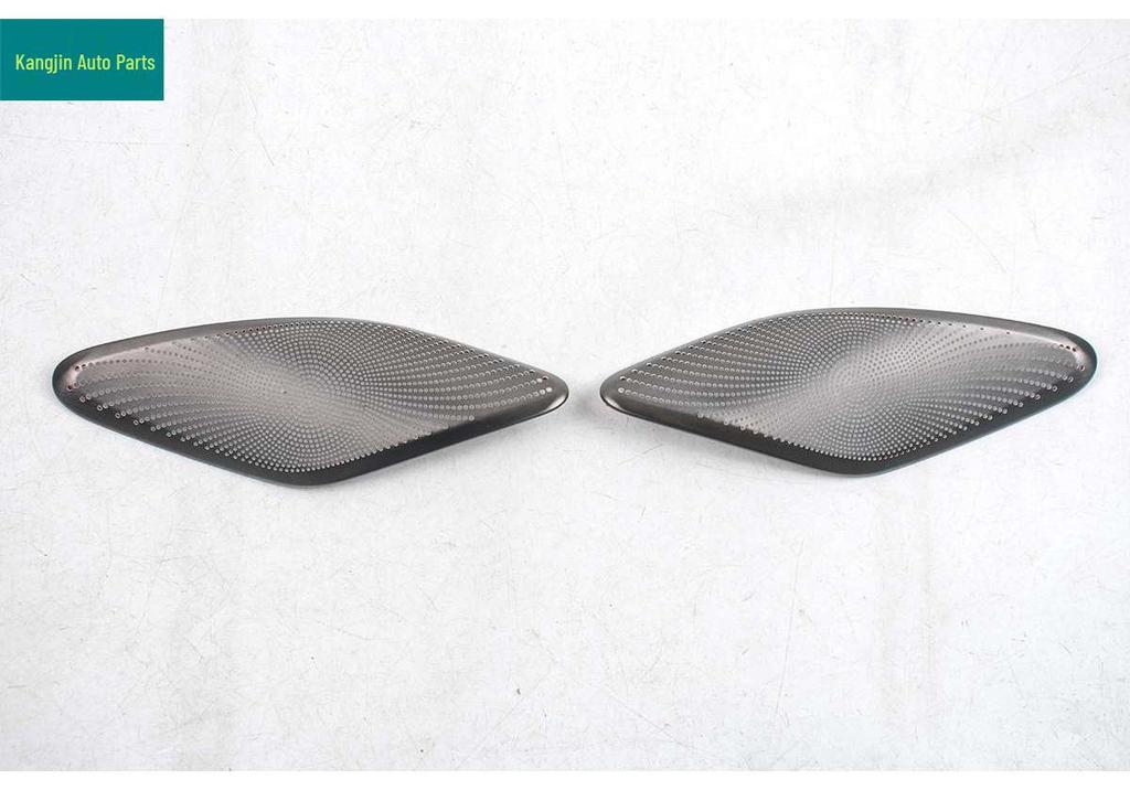 Stainless Steel Black Titanium Triangle Speaker Covers for BAIC ARCFOX Alpha T1 Interior Modification