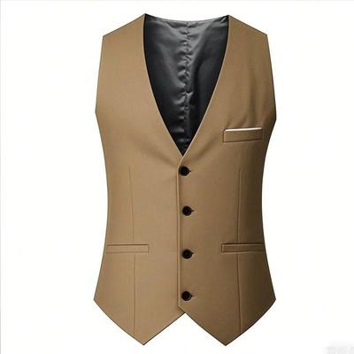 Casual Fashionable Men's Suit Vest British Style Best Man Workwear Slim Fit Professional Clothing Casual Vest Tank Top