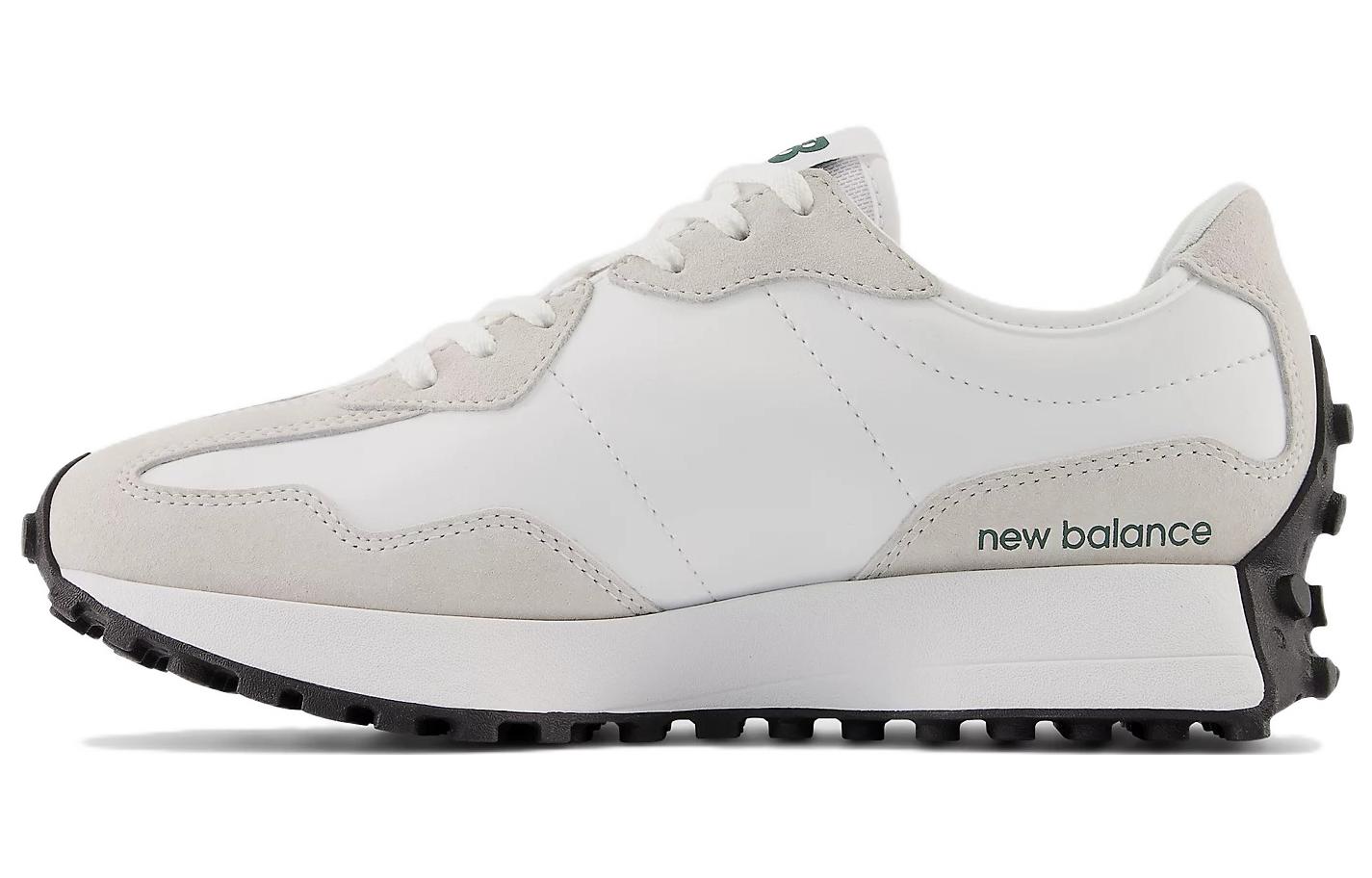 New Balance 327 White Nightwatch Green Women s WS327DC 36.5
