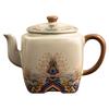 Ru kiln square pot can be raised open ceramic office light luxury handmade tea brewer Kung Fu tea set high-end single teapot
