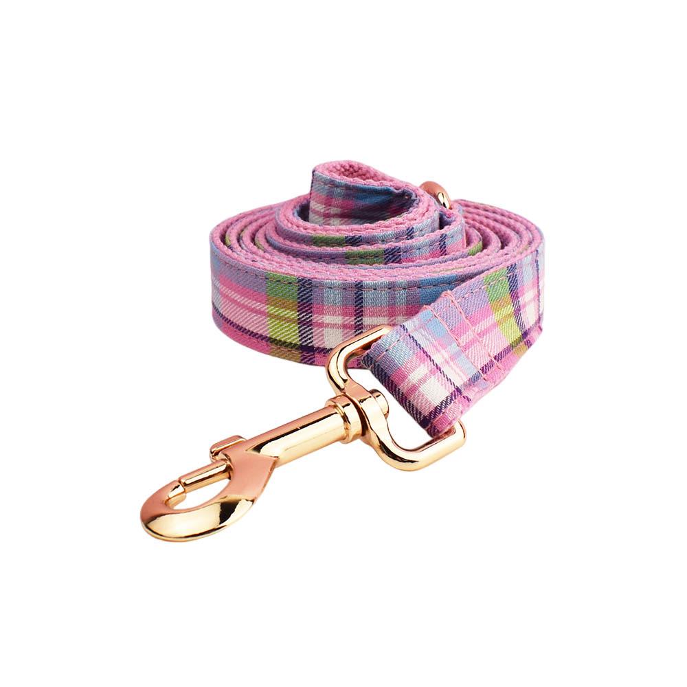 Colorful Plaid Dog Collar & Leash - Hot Selling Dog Accessory