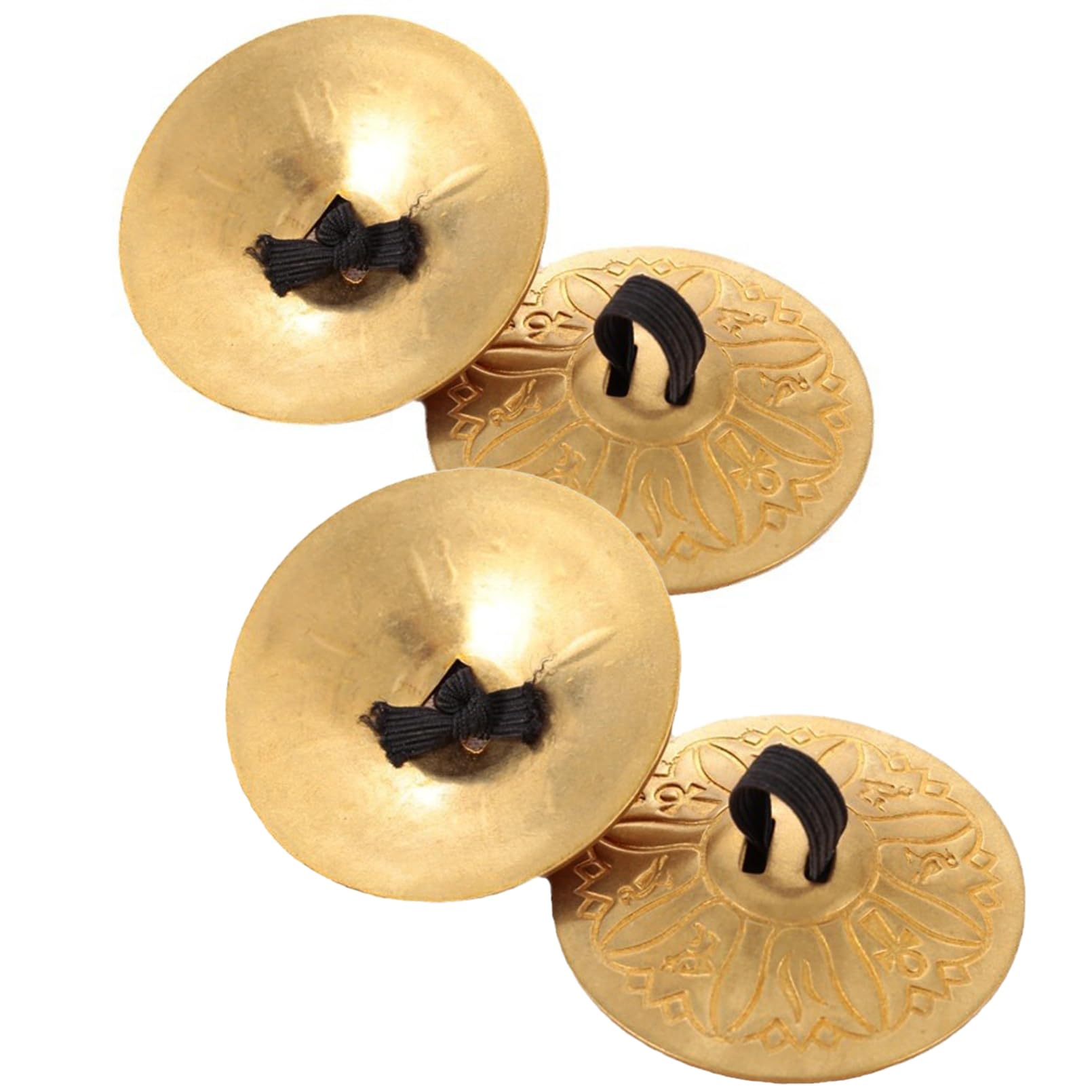 

Chandini Finger Cymbals, Set of 2, Copper, for Belly Dance, Dance, Stage, Props, and Performances