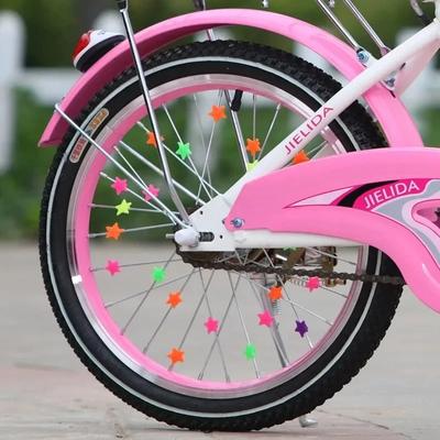 36pcs Bicycle Wheel Spoke Beads - Colorful Plastic Decoration Clips for Kids' Bike Wheels, Cycling Accessories