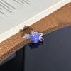 Purple Rhinestone Open Ring: Women's Luxury Grape Fashion Accessory