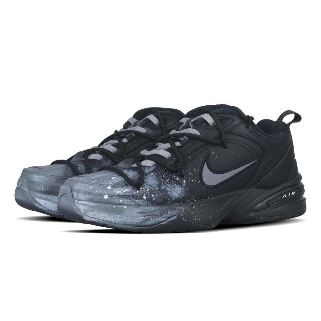 Nike Air Monarch 4 Abrasion Resistant Coverage Abrasion Resistant Coverage Low top Chunky Sneakers Unisex Gray Black 415445-001(Team58-)