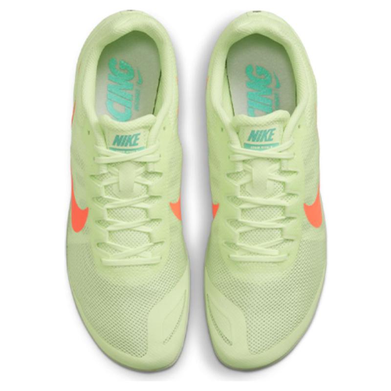 Nike Air Zoom Rival D 10 Spikes 'Barely Volt Hyper Orange' Sneakers Casual 907566-700