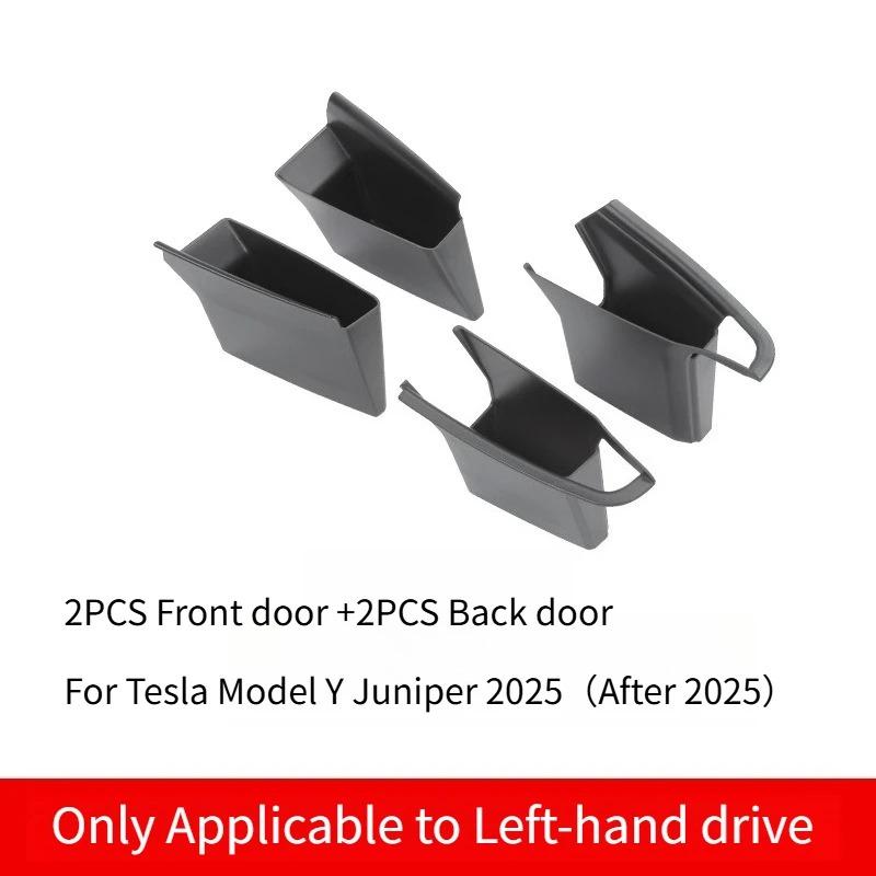 For Tesla Model Y/3/3+ Model Y Juniper Car Door Storage Box Four-door Inner Handle All-inclusive Storage Box Interior Storage