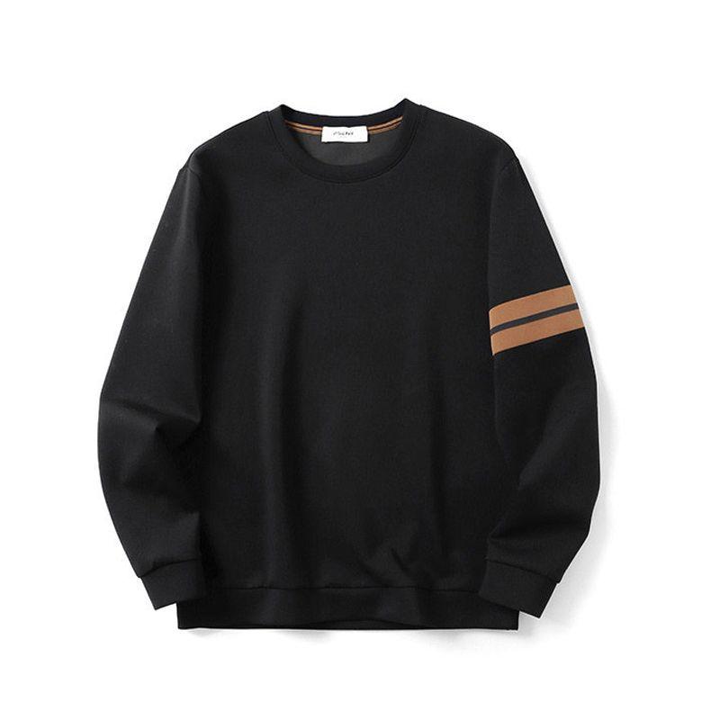 Accessible Luxury Air Cotton Sweatshirt Men 2024 New Spring and Autumn round Neck Pullover Export Men's Shoulder Casual Outwear