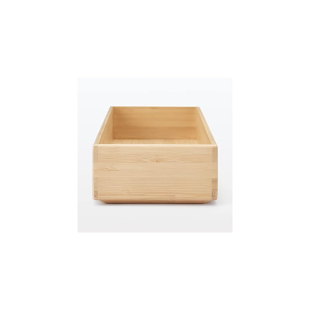 MUJI Stackable Bamboo Storage Box, Large, 115cm (W) x 34cm (D) x 55cm (H), Item No. 12057895,