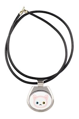 Turkish Angora – Pendant Necklace with Graphic On a Chain Strap |