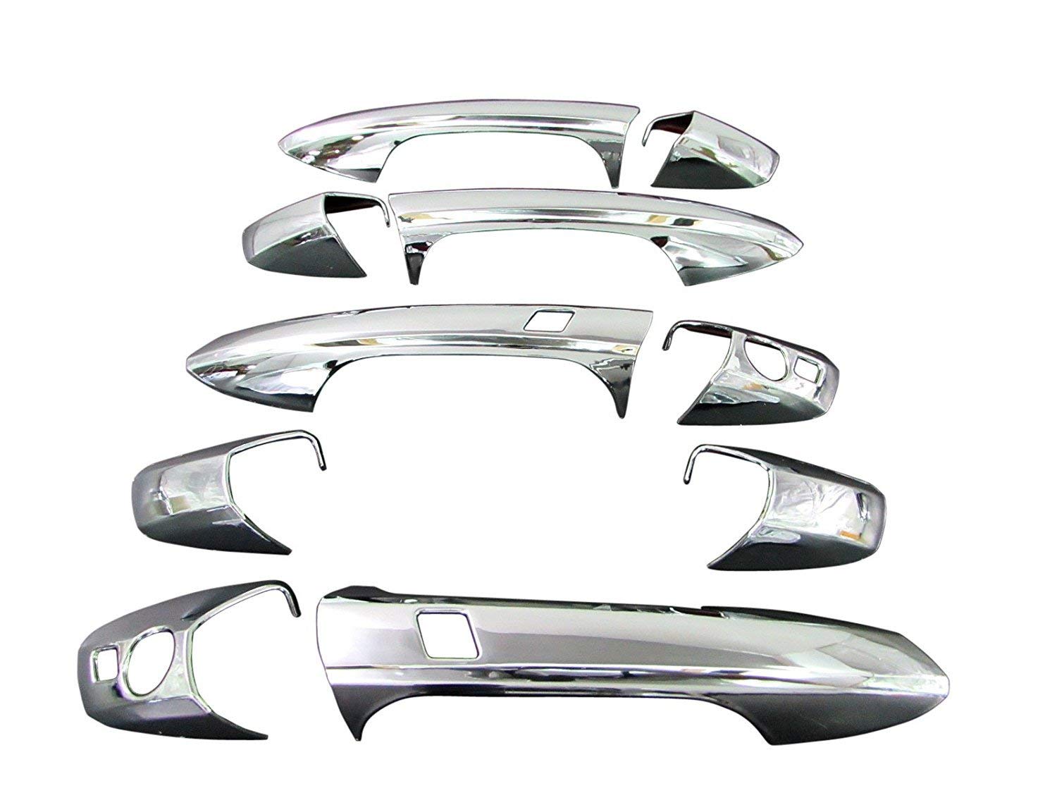 

BRIGHTZ Chrome Door Handle Covers and Knobs for Station Wagon W204 Set Fits C-Class (GLK-NOBU-A1B1C1) - A, C180, C200, C250, Lorinser, BRABUS,