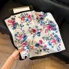 High Quality 70cm Flower Head Scarf Square Decorative Paisley Hijab Satin Hijab Headband Women's Fashion