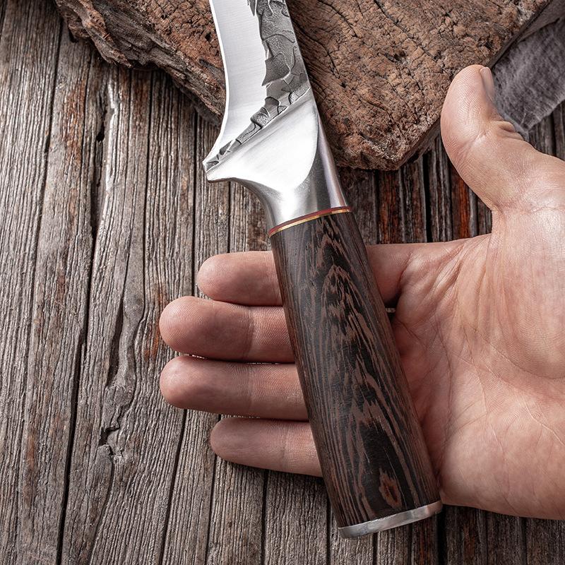 Stainless Steel Kitchen Knife Forged Butcher Knife Cleaver Boning Knife Slicing Kitchen with Sheath