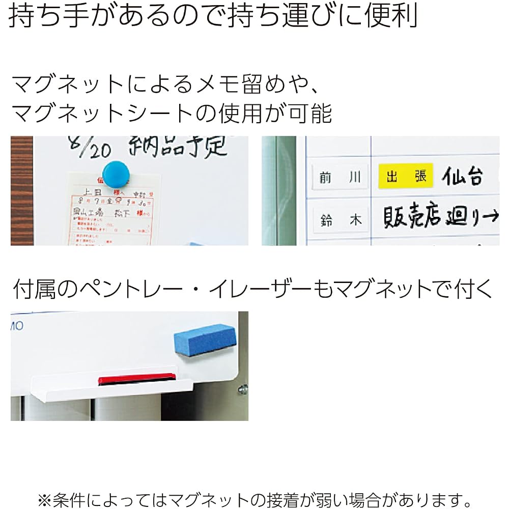 Kokuyo (KOKUYO) FB-P23W Whiteboard Pitabo Adsorption Sheet Type, Plain