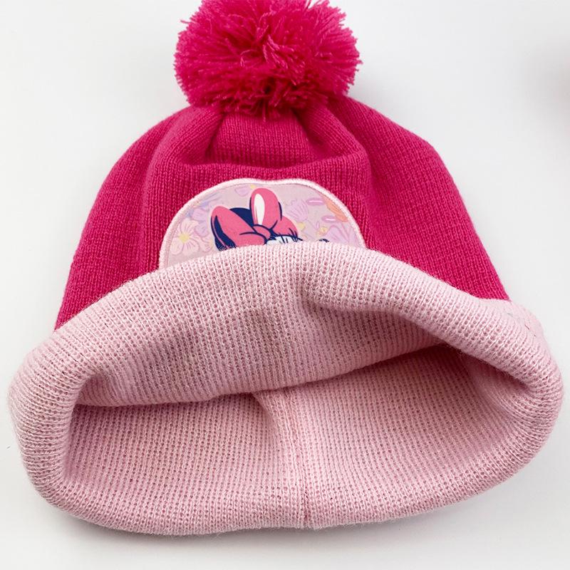 Princess Snowflake Knit Hat, Scarf, and Gloves Set for Girls – Winter Warmth with Cartoon Design