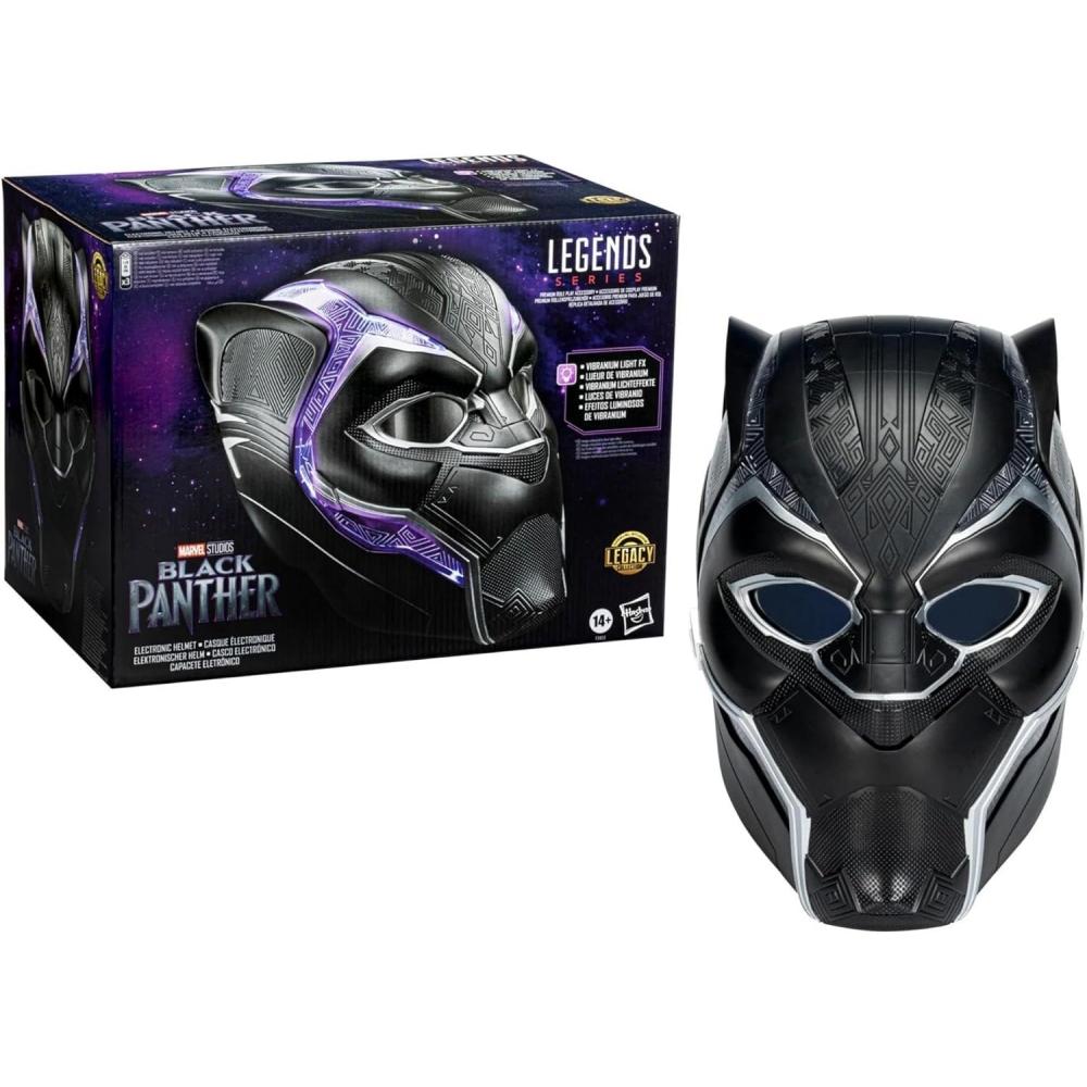Hasbro Marvel Prémiová elektronická roleplay helma Black Panther se světelným efektem