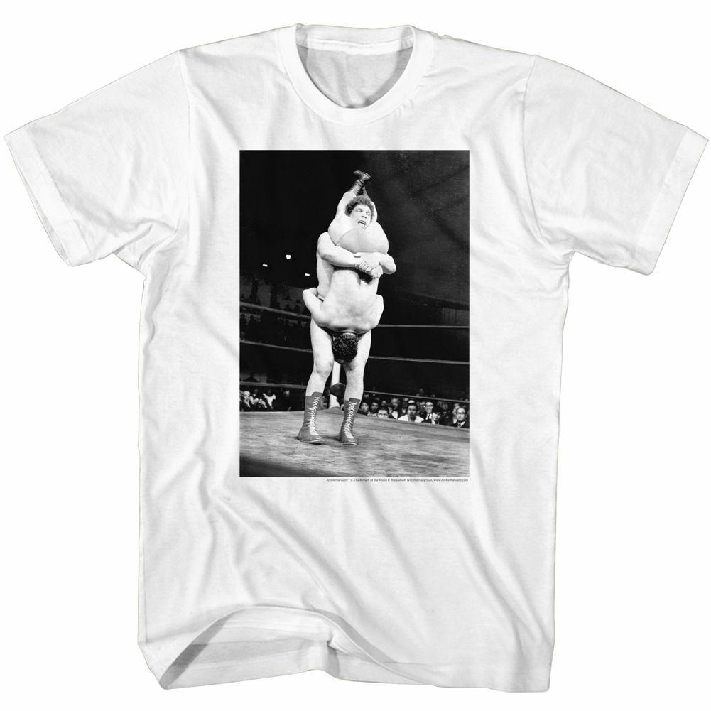 Andre The Giant Shake Down White T-Shirt S