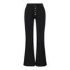 Women's Fashion Solid Color Washed Casual High-Waisted Jeans