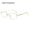 New Fashion Eyeglasses Frames for Women Men Silver Rectangle Glasses Anti Blue Light Small Square Sunglasses with Metal Frame