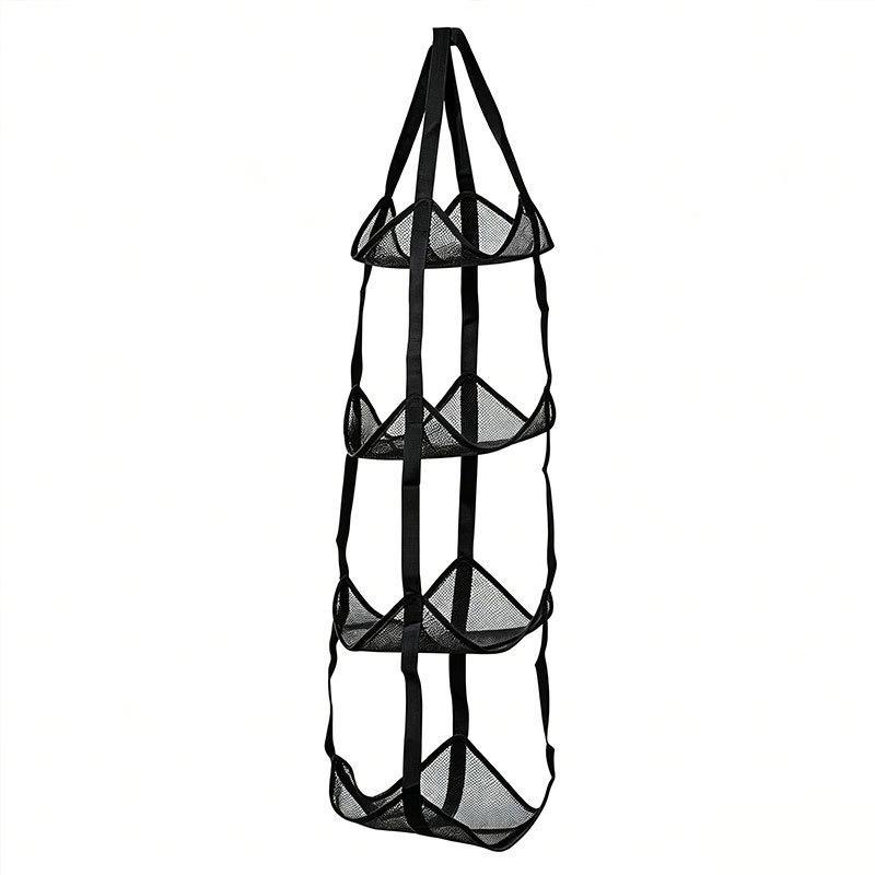 Wall Mounted Ball Storage Hanging Bag Heavy Duty Mesh Pockets Organizer for Basketball Volleyball Outdoor Sports Use