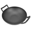 Cast Iron Grill Pan Thickened No Coating Nonstick Cookware Dual Handles Frying Pan 32cm Frying Wok
