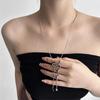 2025 High-End Gothic Punk Necklace: Y2K Dark Style Clavicle Chain for Women